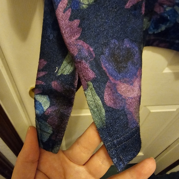 EUC Croft&Barrow 3/4 Length Sleeved Floral Top - 1X - Picture 5 of 5